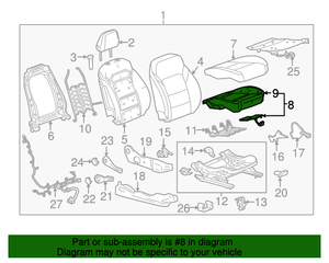 Air Bag Seat Sensor Mat Occupant Sensor  (Front, Lower) GM: 42647737