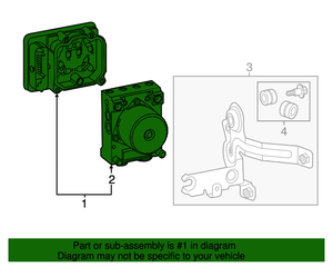 ABS Hydraulic Assembly Part Number: 84609554