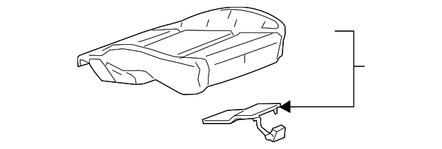 Air Bag Seat Sensor Mat Occupant Sensor  (Front, Lower) GM: 42647737